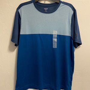 Old Navy Active Colorblock Blue Short Sleeved Tee Size Large